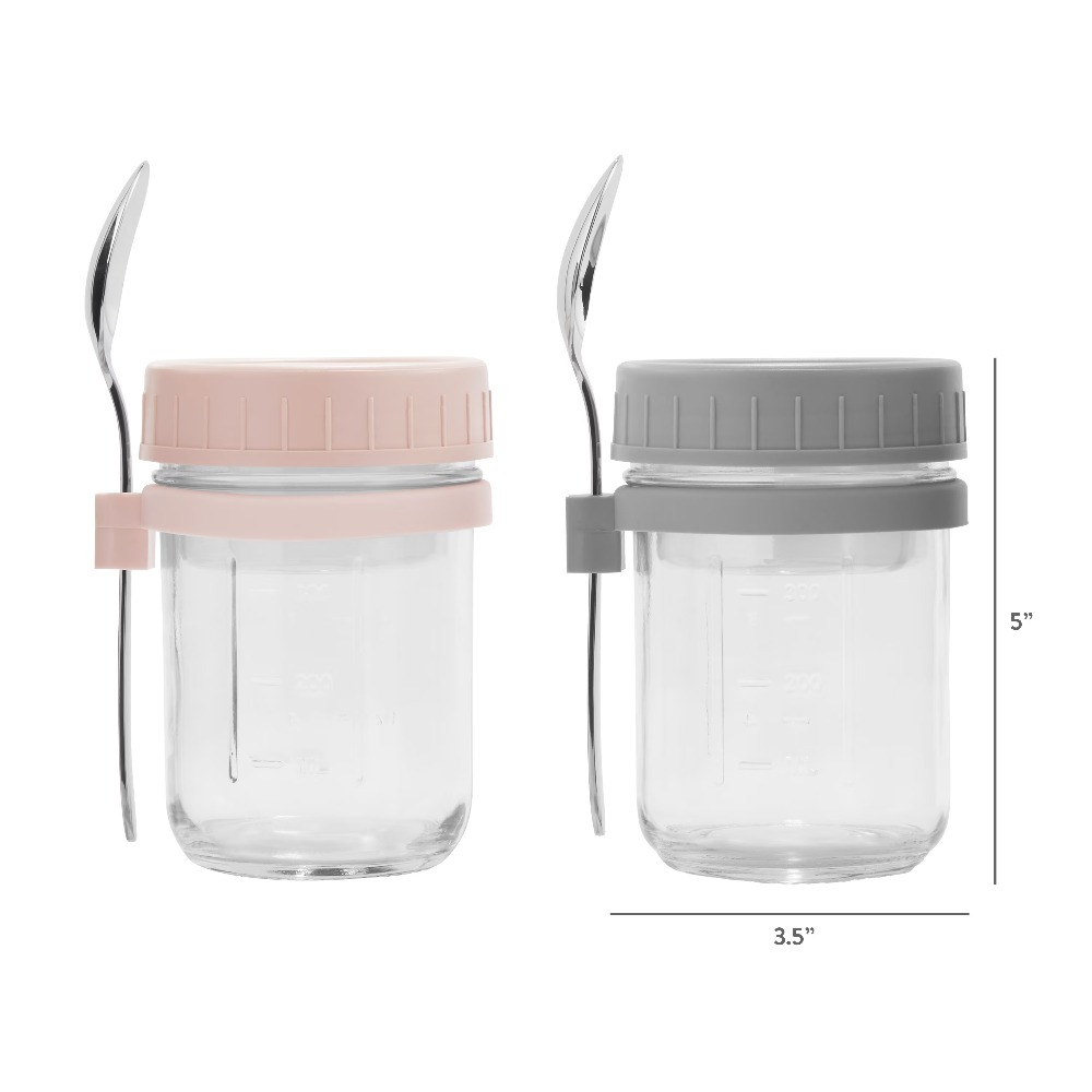 Portable Overnight Oats Food J - огляд і ціна Glass Meal Prep Container
