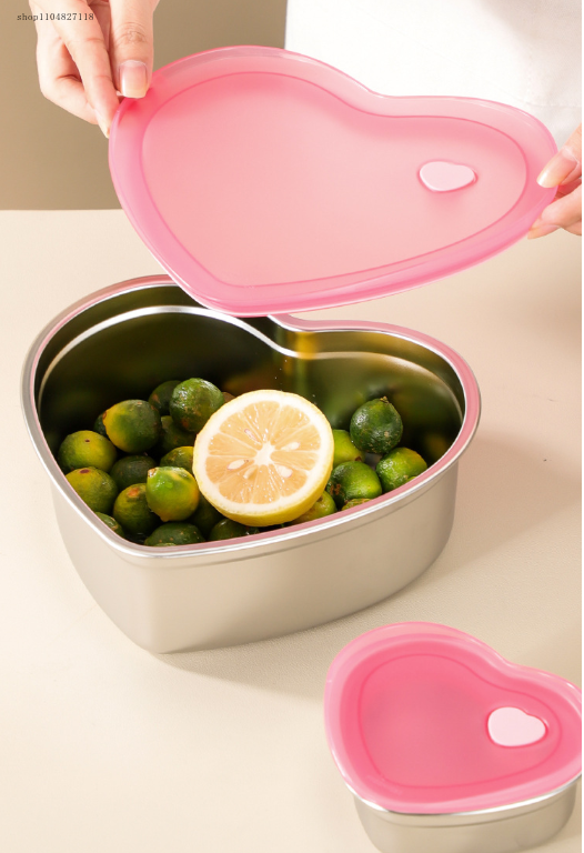 2025new304stainless steel hear - огляд і ціна Food Storage Silicone