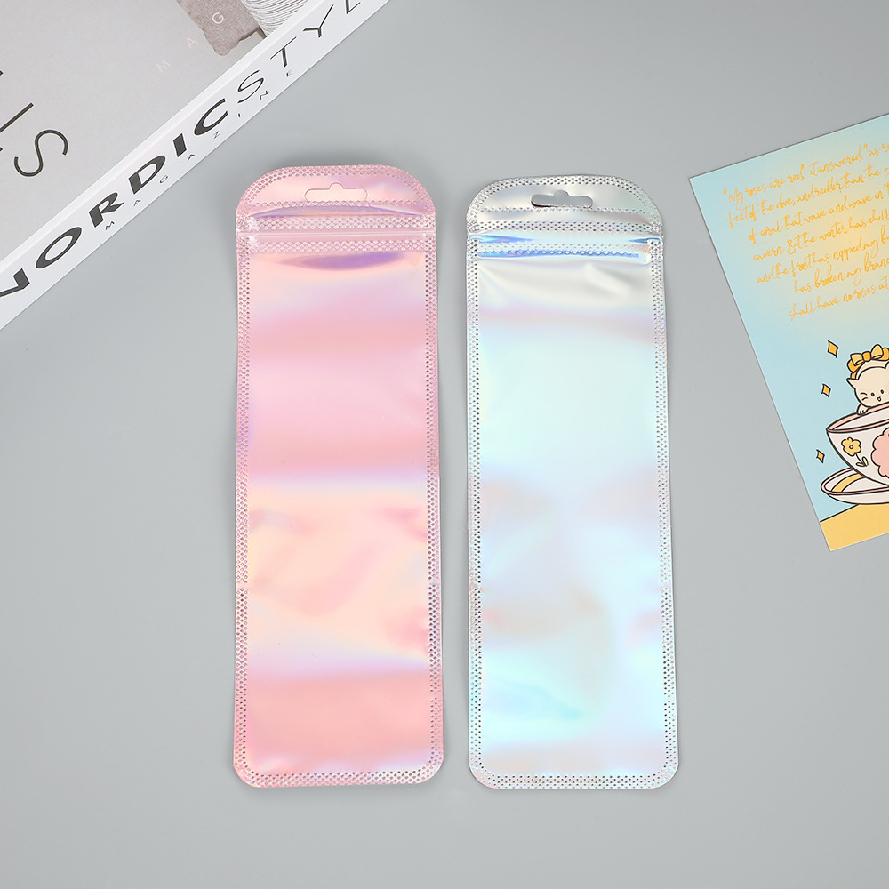 50pcs Long Holographic Packagi - огляд і ціна Food Storage Zip Lock Bags