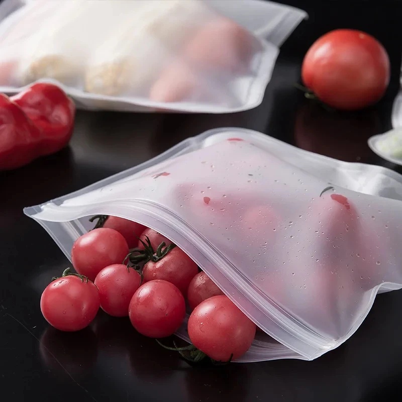 1-4pcs Silicone Food Storage B - огляд і ціна Food Storage Zip Lock Bags