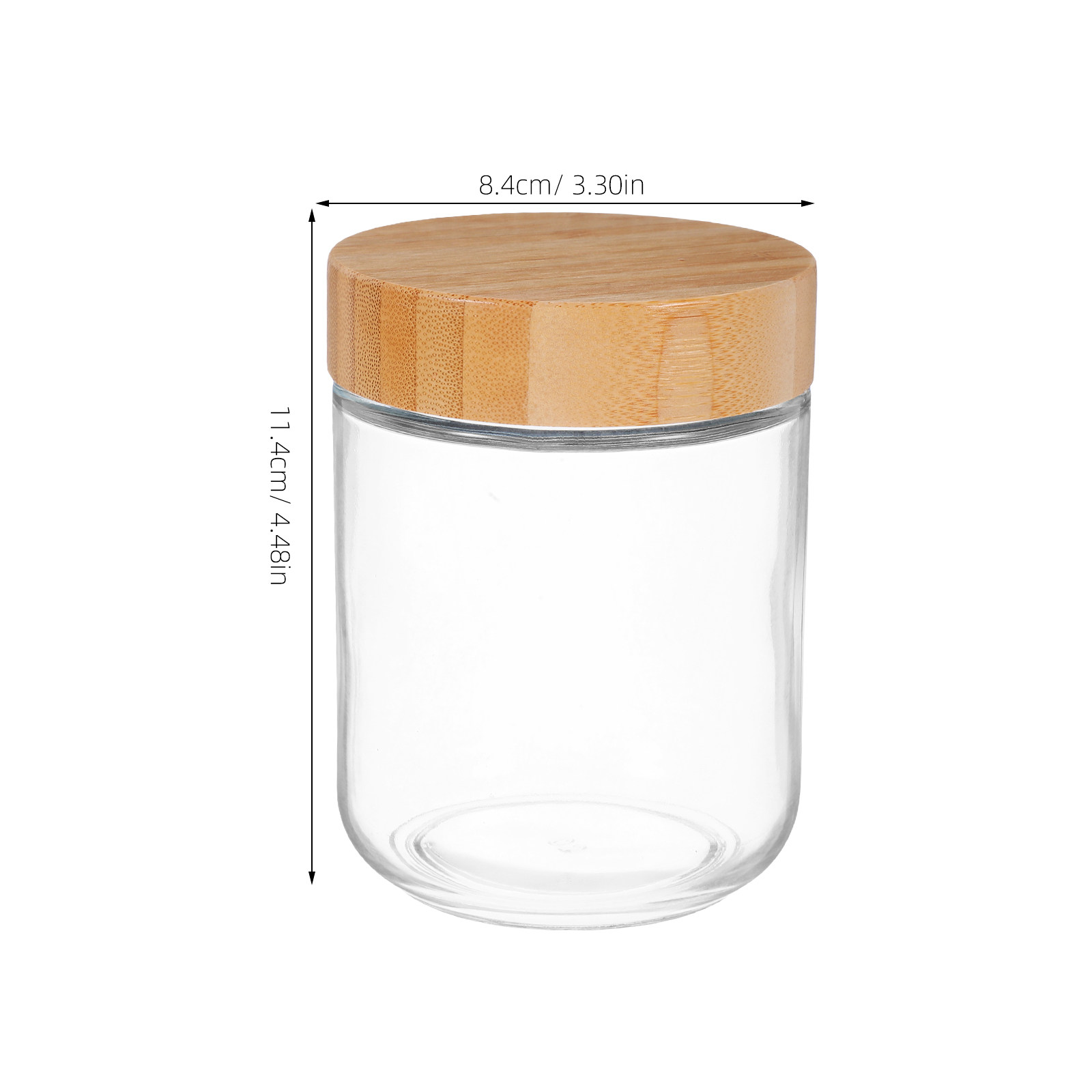 4Pcs Transparent Glass Jars wi - огляд і ціна Food Storage Jars & Containers
