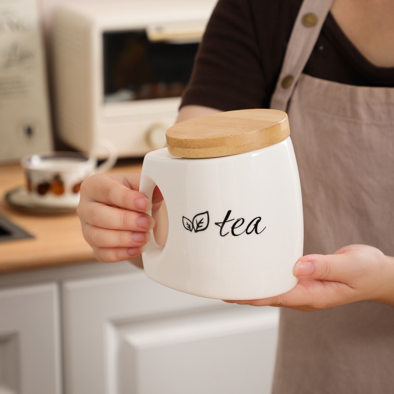Ceramic Storage Jar with Bambo - огляд і ціна Food Storage Jars With Wooden Lids