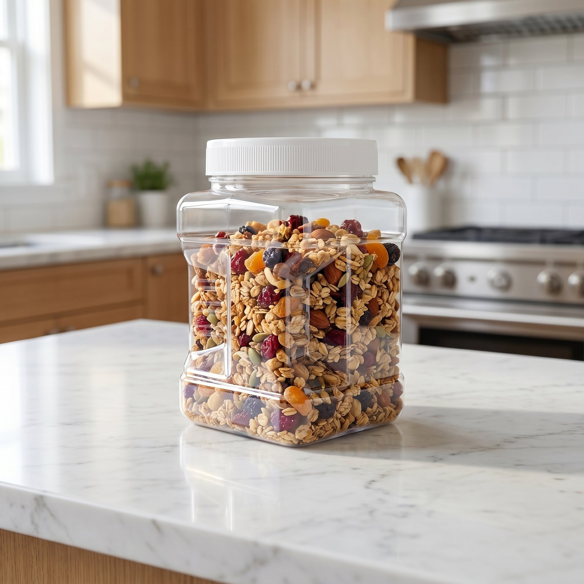 6Pcs Clear Square Airtight Sto - огляд і ціна Food Storage Jars & Containers