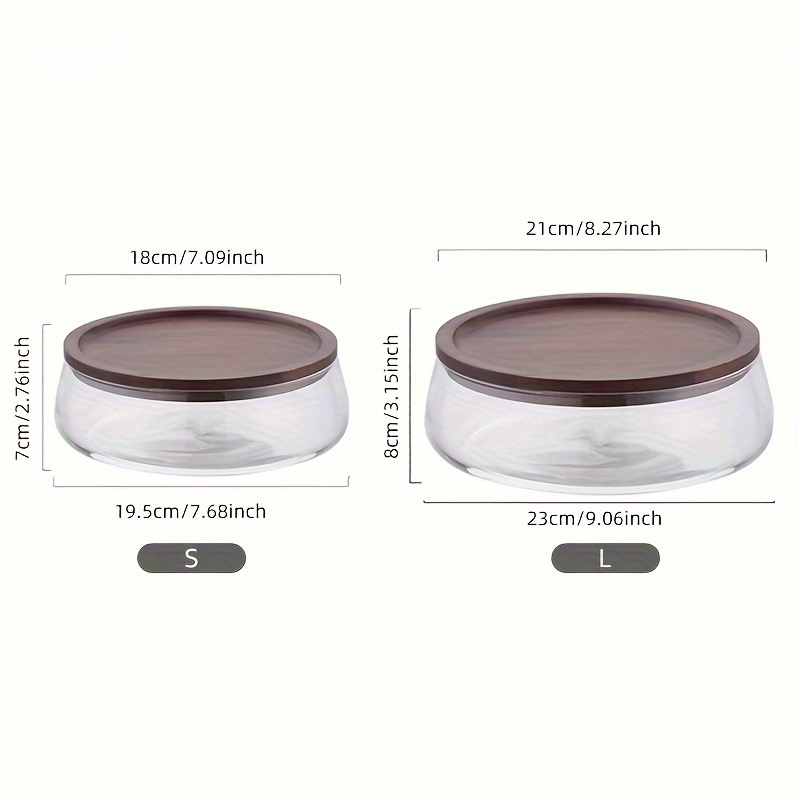 Glass Canisters with Wooden Li - огляд і ціна Food Storage Lidl