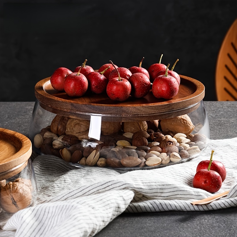 Glass Canisters with Wooden Li - огляд і ціна Food Storage Lidl