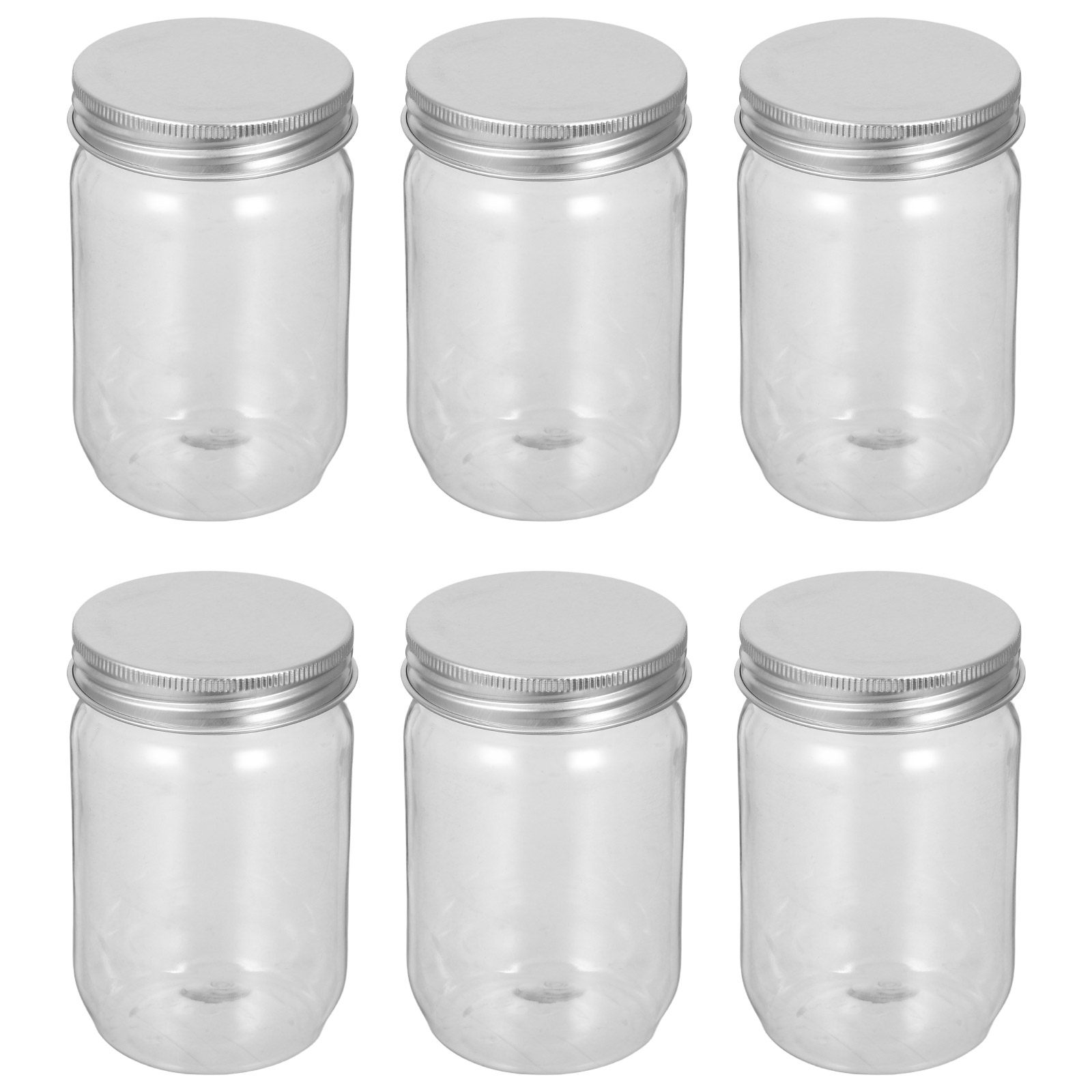 6Pcs Clear Plastic Mason Jars  - огляд і ціна Food Storage Jars & Containers