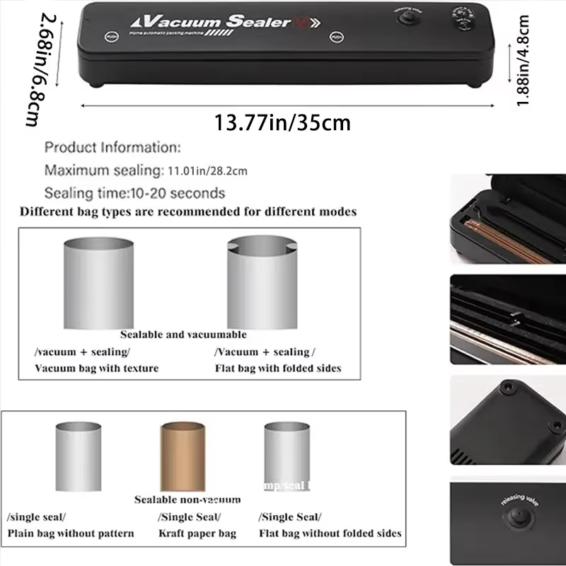 2026 High Quality Vacuum Seale - огляд і ціна Food Storage Vacuum Sealer Machine