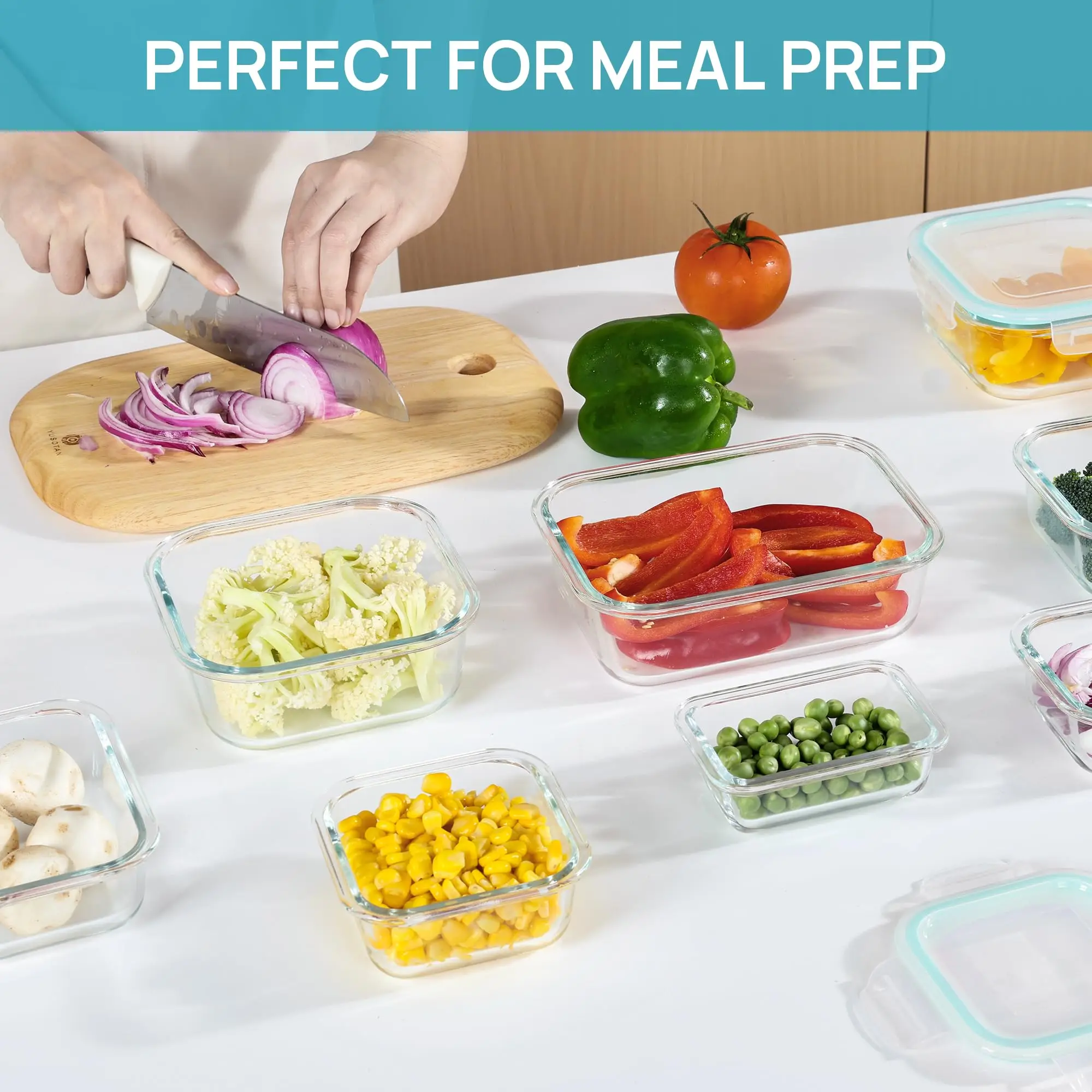 Glass Lunch Box Food Storage C - огляд і ціна Glass Meal Prep Container
