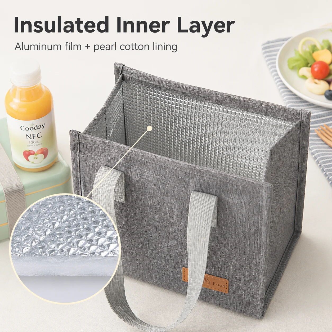 Insulated Lunch Tote Lunch Bag - огляд і ціна Food Storage Reusable Bags