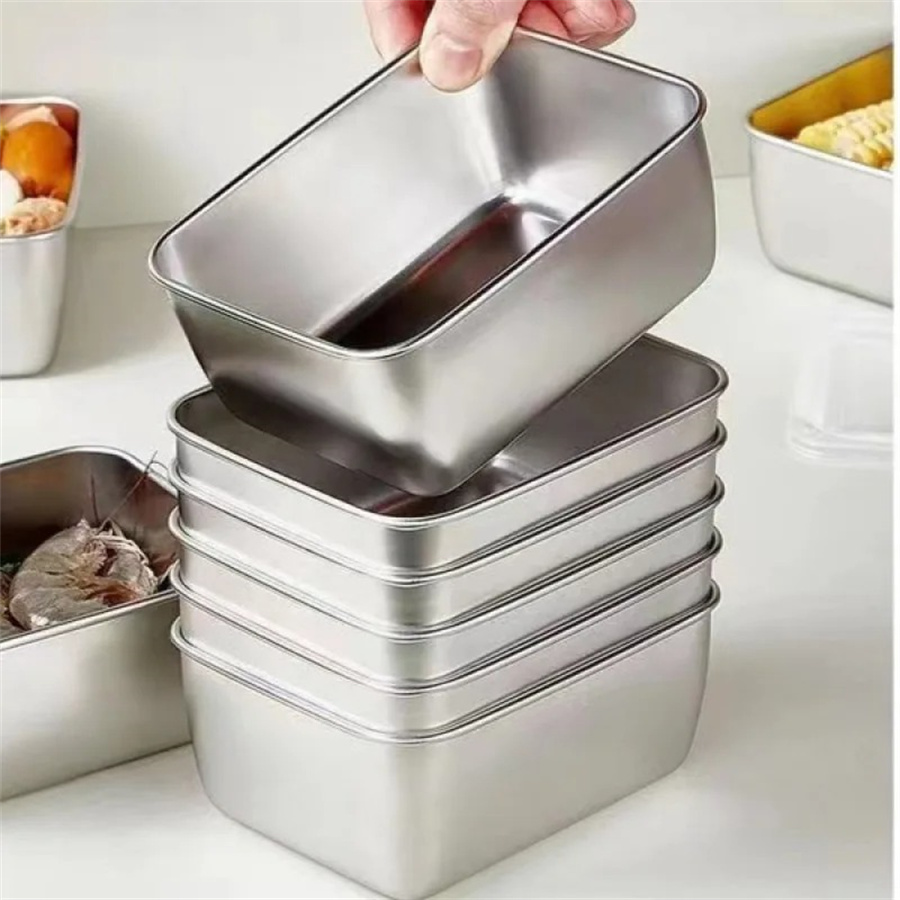 1/3/5pcs Stainless Steel Food  - огляд і ціна Food Storage Boxes With Lids