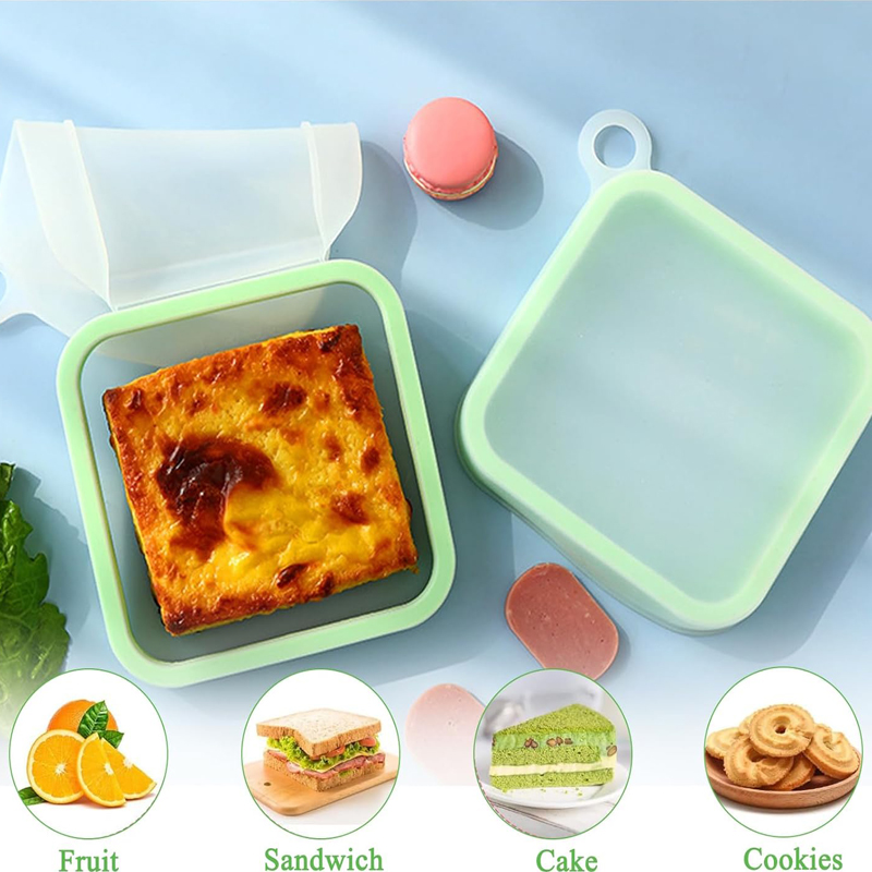 Silicone Sandwich Toast Bento  - огляд і ціна Food Storage Silicone