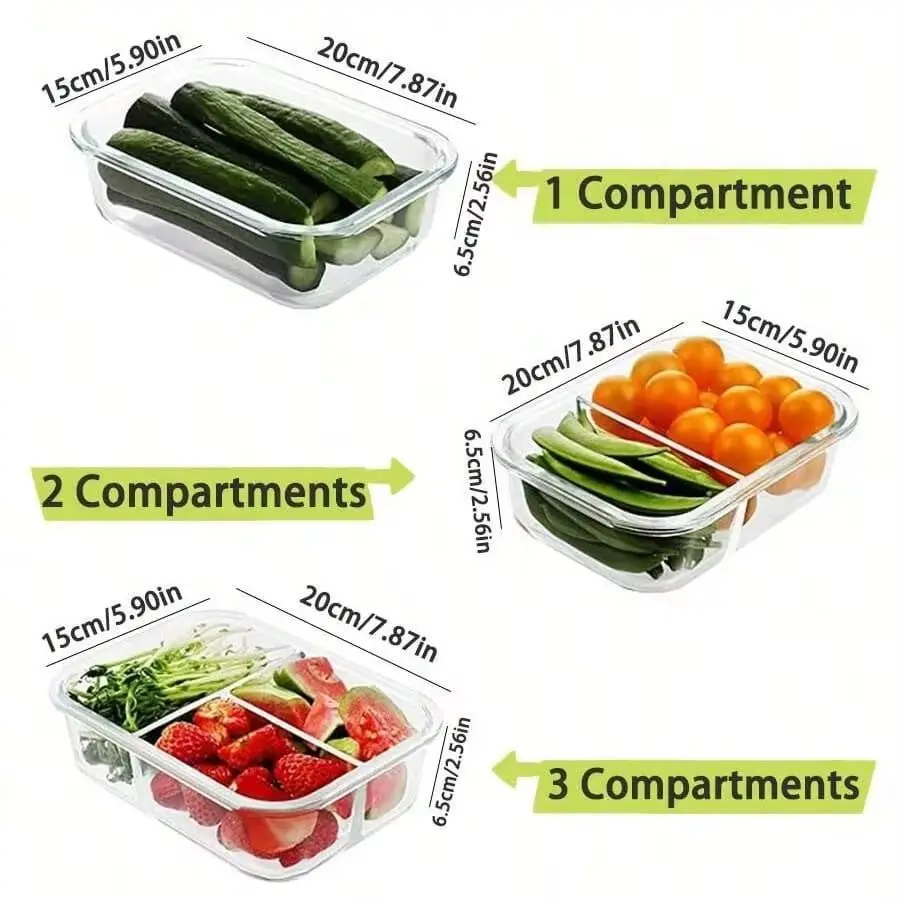 yesGlass Food Storage Containe - огляд і ціна Glass Meal Prep Container