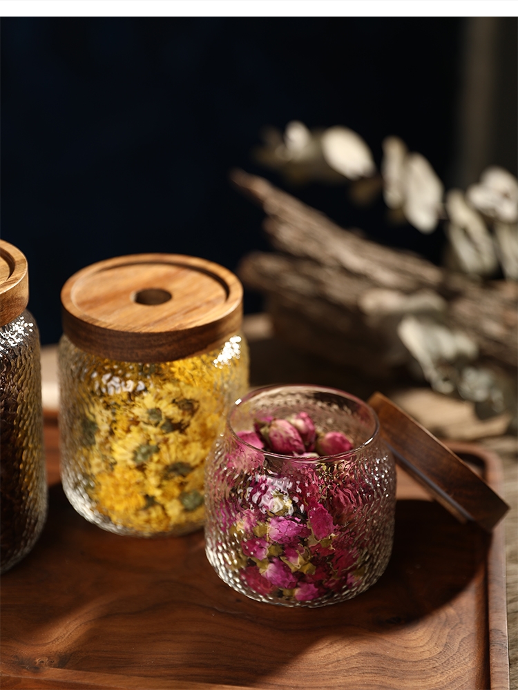 Acacia wooden lid glass multig - огляд і ціна Food Storage Jars With Wooden Lids