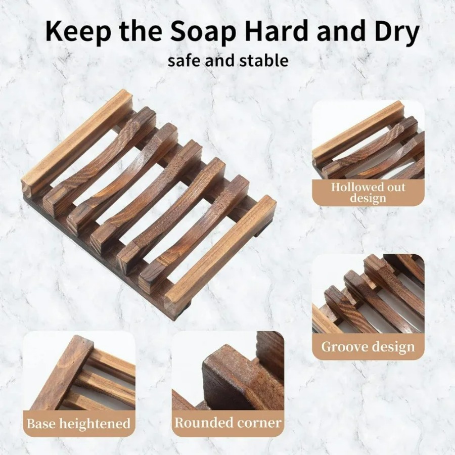Wooden Soap Dish for Shower Ba - огляд і ціна Food Storage Organiser