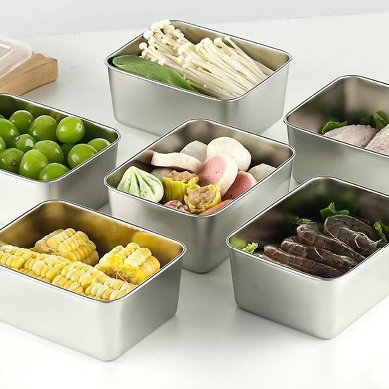 6-Piece Stainless Steel Food S - огляд і ціна Food Storage Boxes With Lids
